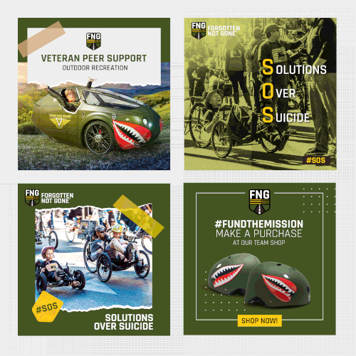 Facebook Banners and Ads for Veteran Brand