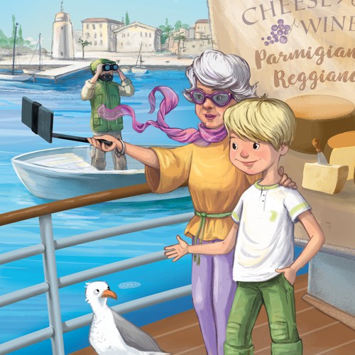 Illustration for the cover of the 1st book of " A Jacob Wheeler Mystery" series