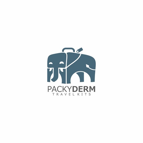 Logo concept for PackyDerm - Travel kits