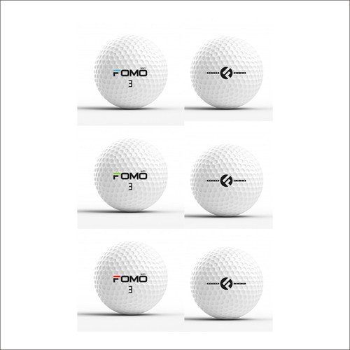 Golf Ball Graphic Design- Multiple Mock-ups
