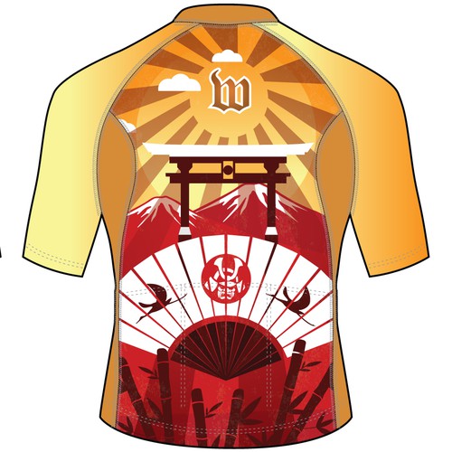 Wattie Ink - Japanese Inspired - Triathlon Apparel Design 2