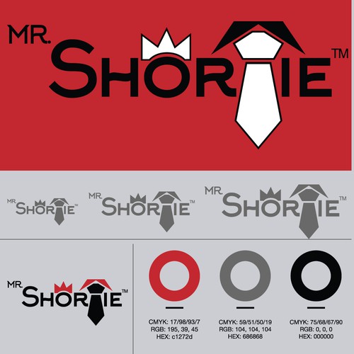 Cool logo for a client that makes short fashion ties.