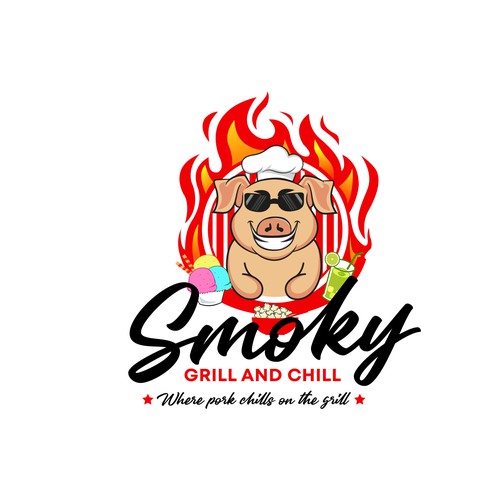 Fun Logo for on the side of my Bbq concession trailer