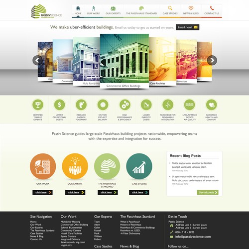 website design for Passiv Science