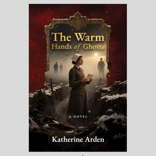Book cover design for The Warm Hands of Ghosts novel.