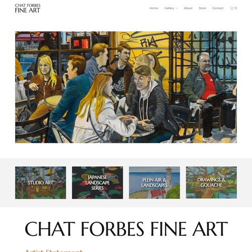 Chat Forbes Fine Art E-Commerce Website