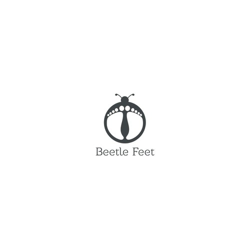 Create a fun logo for 'Beetle Feet' children's shoes