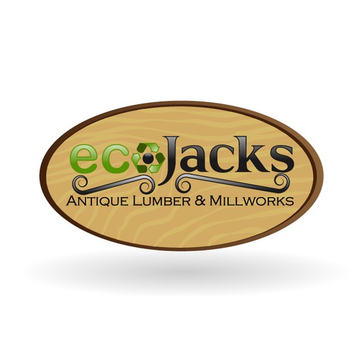 ecoJacks antique lumber & millworks needs a new logo