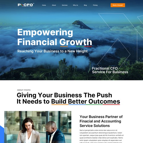 financial company website