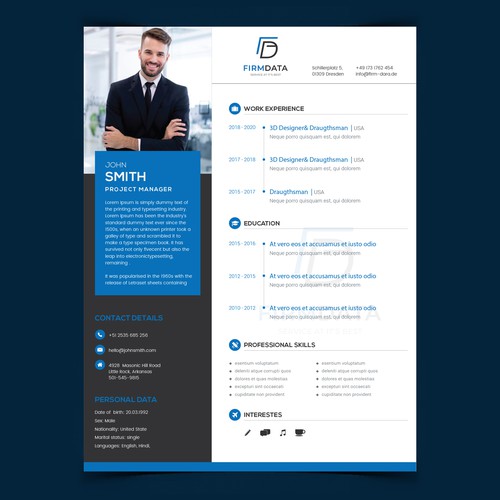 CV Template Design