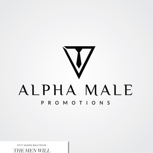 elegant logo for alpha male promotions