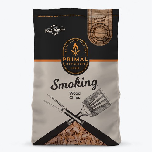 Smoking Woodchips Packaging Design