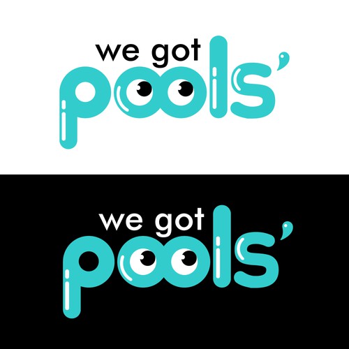 We Got Pools logo design
