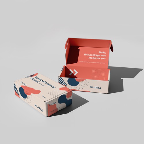 Box Packaging Design for Laptop Accessories