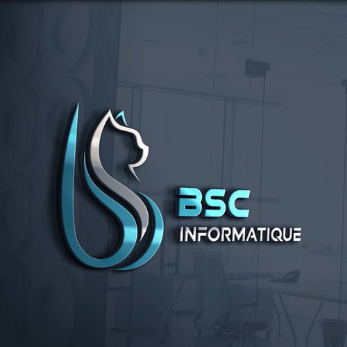 Logo design concept of BSC Informatique