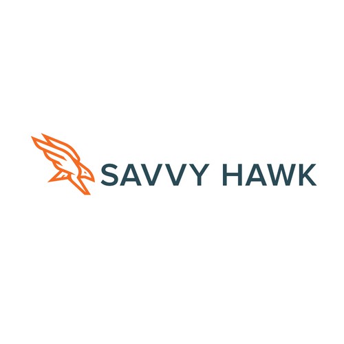 logo design fo Savvy Hawk, a software development and technology services 