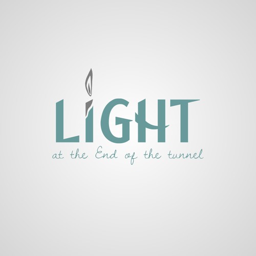 Create a Great design for "Light at the End of the Tunnel" that communicates Hope