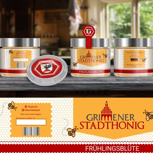 Honey label design