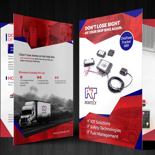 Bi-fold Brochure design for RomTeck