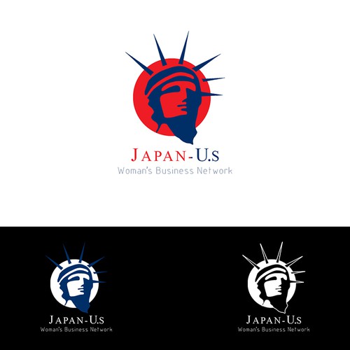  logo for a Japan / US Woman's Business Network