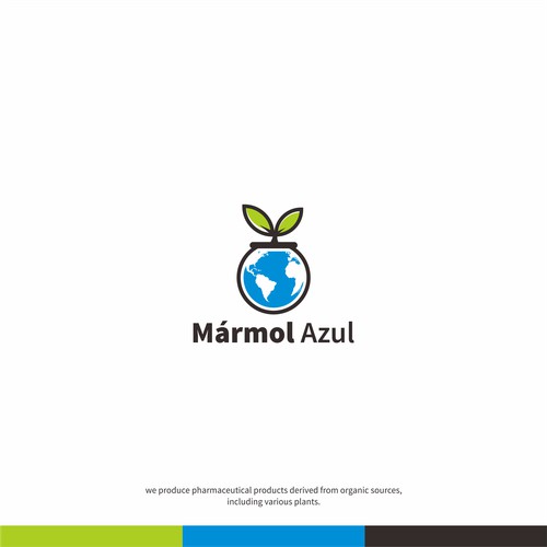 marmol azrul logo concept