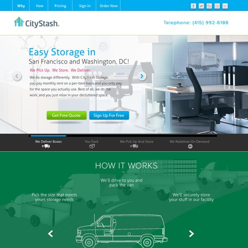 Straightforward but beautiful redesign for CityStash!
