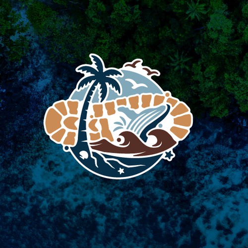 Tourism Logo for Remote Coastal Destination