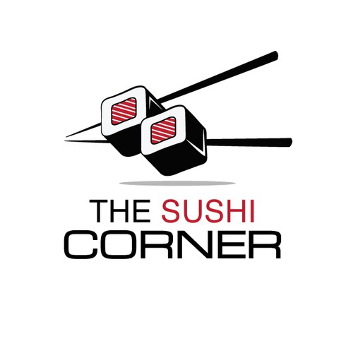Modern and Bold Logo Concept for The Sushi Corner