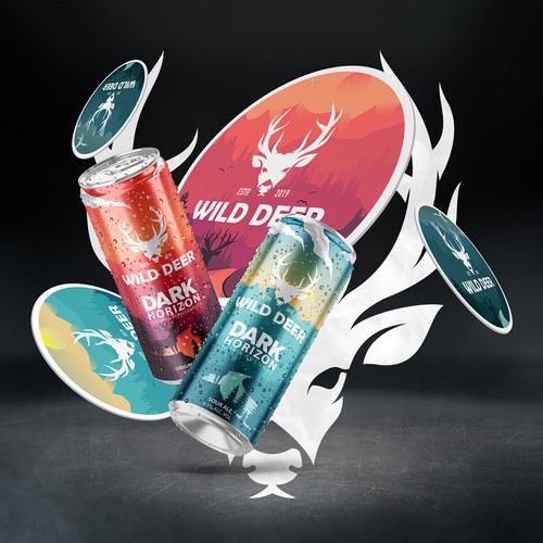 Wild Deer Co. Beer Packaging Design