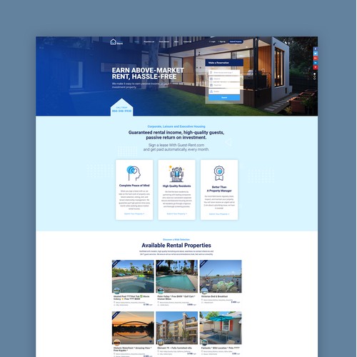GuestRent.US property management website % Web App