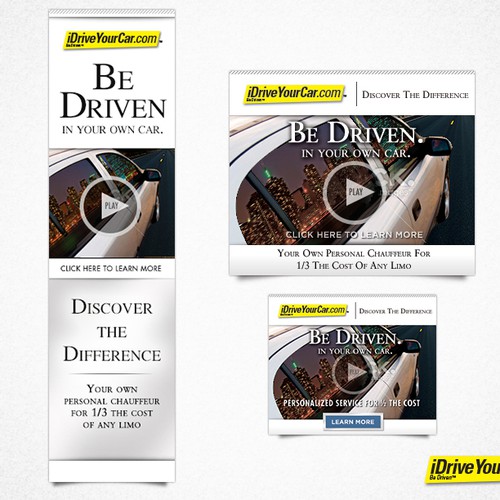 Create banner ad for iDriveYourCar for grand prize & possible freelance contract with http://www.iDriveYourCar.com
