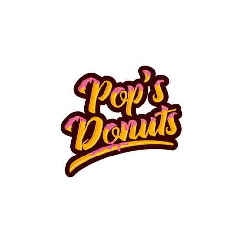 Logo concept for Pop's Donuts