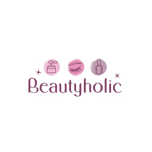 Beauty logo for waxing, brows and nails