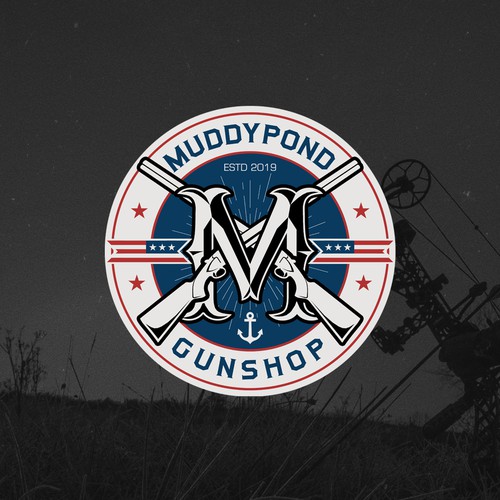 Logo design for Muddypond Gunshop
