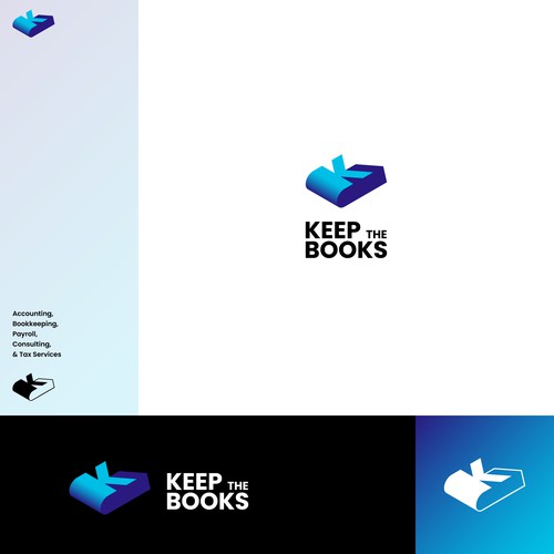K lettermark Logo for a bookkeeping firm