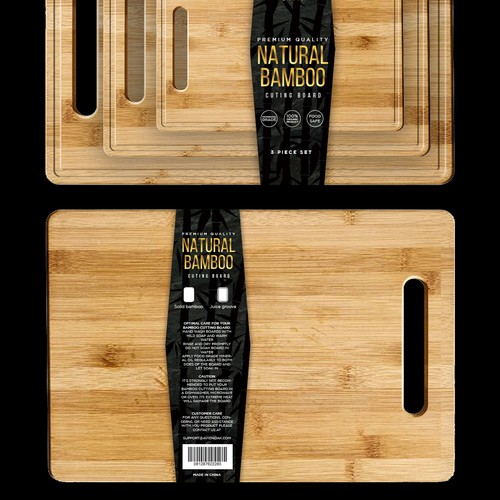 AVION Bamboo cutting board set