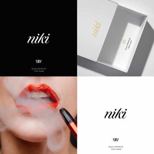 Logo design for luxury vape brand NIKI. PART 02.