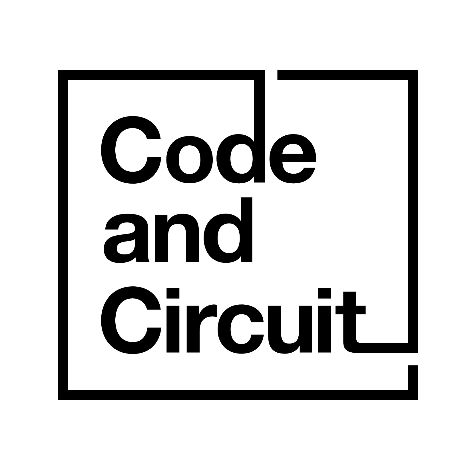 Create a logo for an art forward design, technology and physical experience brand.