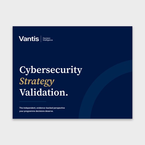 Sophisticated brochure for Security Leaders
