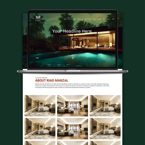 Riad Mandal Hotel Website Design