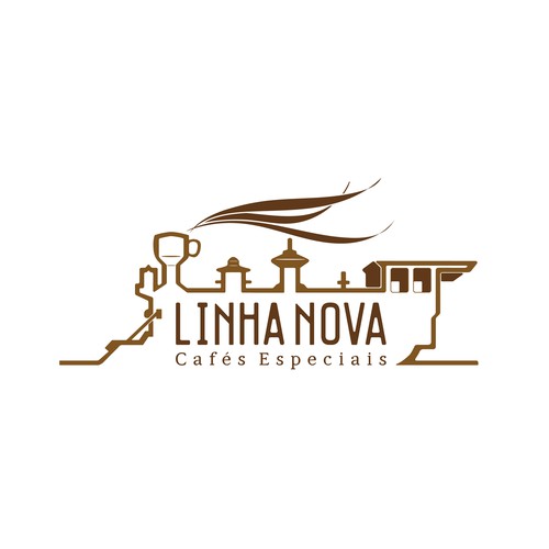 Logo design entry for "Linha Nova"