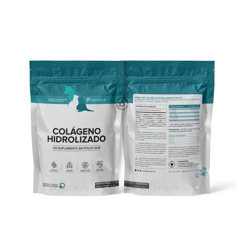 Hydrolyzed collagen powder for pets.