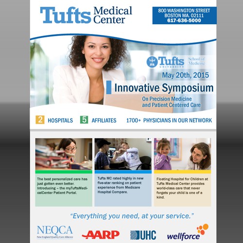 Flyer for Tufts medical center