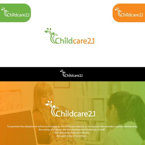 Abstract/elegant logo for Childcare Tech for Not-For-Profit Org.