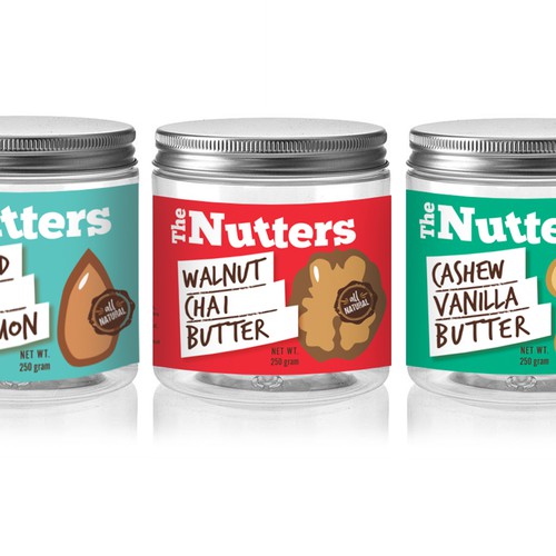 The Nutters label design