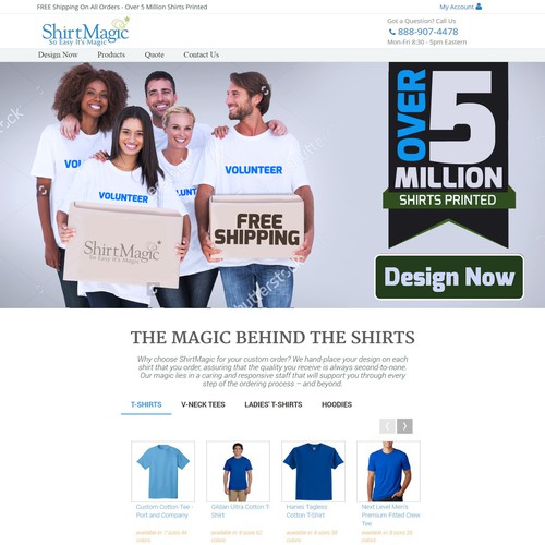 Facebook Template for ShirtMagic