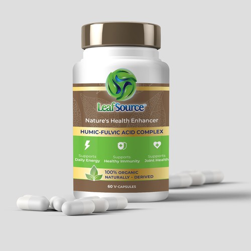 Eye-Catching Label for a Natural Award-Winning Health Product