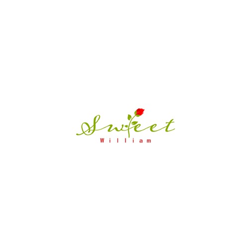 Elegant logo for Sweet William, a flower bulb business