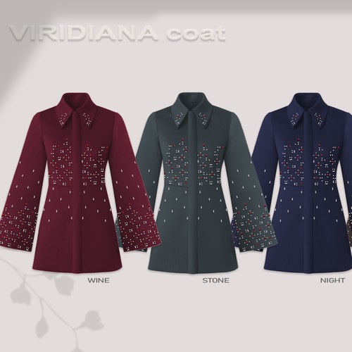 VIRIDIANA coat colorways
