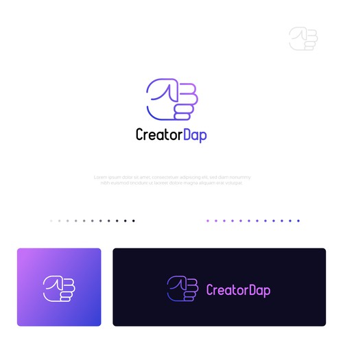 CreatorDap Mnimal Logo design